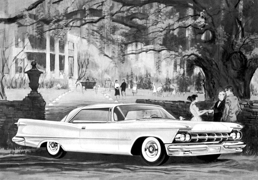1959 Chrysler Imperial Black & White Brochure Page 3